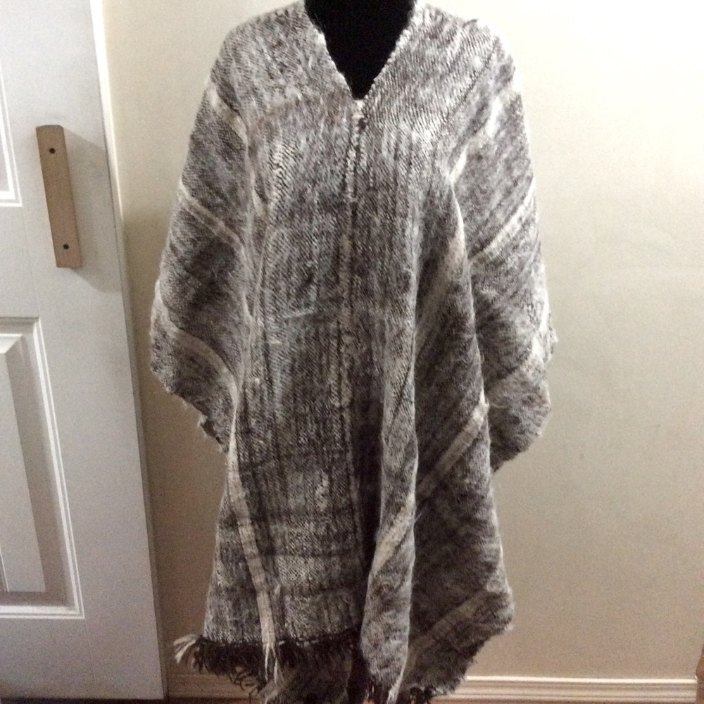 Beautiful unique handmade poncho / cape